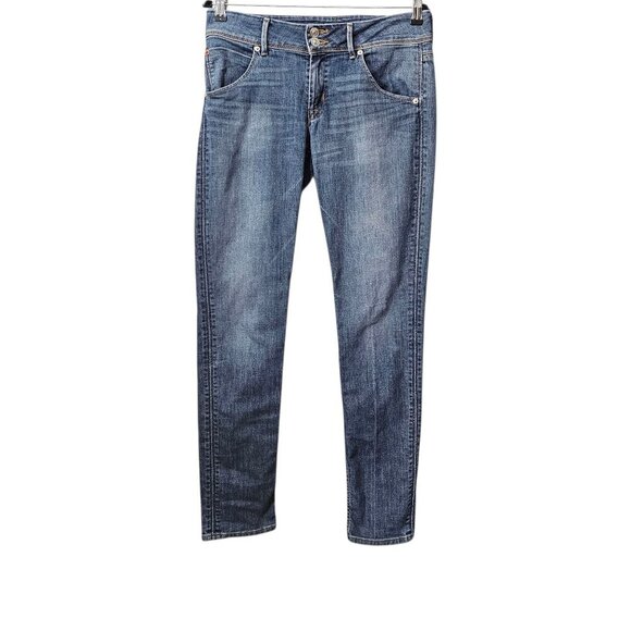 Hudson Denim Collin Flap Midrise Skinny Blue Jeans - Picture 1 of 10